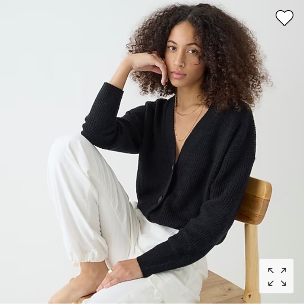 J Crew Ribbed V-Neck Cardigan Sweater